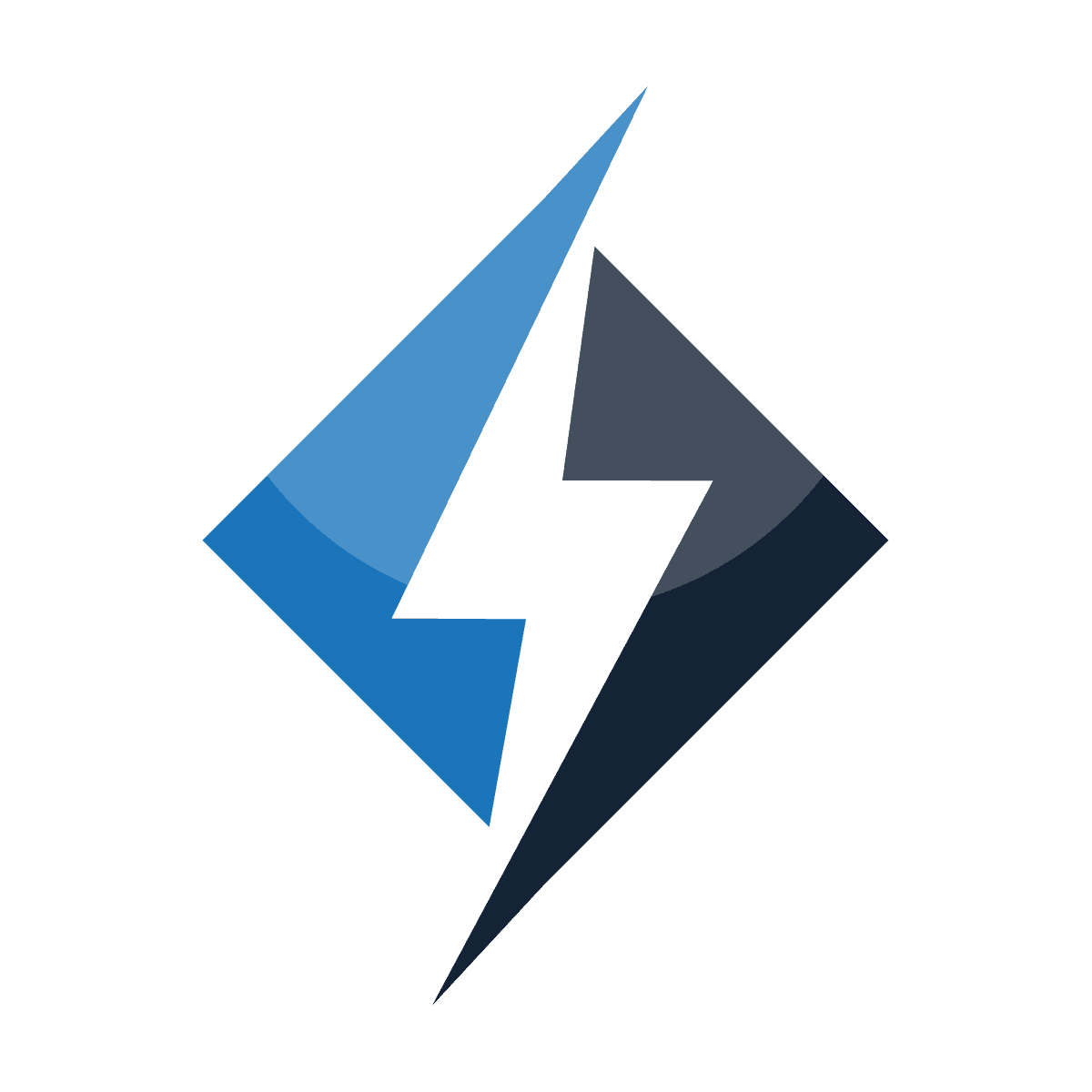 Azure Functions blue lightning bolt logo
